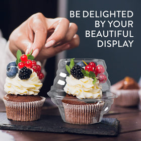 Supellectilem refrigerator and freezer safe cupcake container preserves treats.