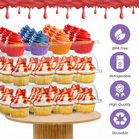 Supellectilem stackable container saves space in storage and during take-out orders.