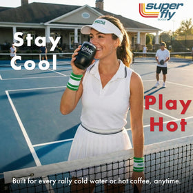Super Fly Goods court-side companion for hot mornings and cool evenings.