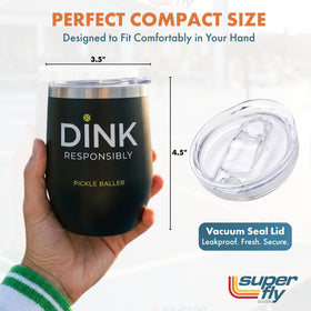 Super Fly Goods wide-mouth design eases cleaning and ice cube access.