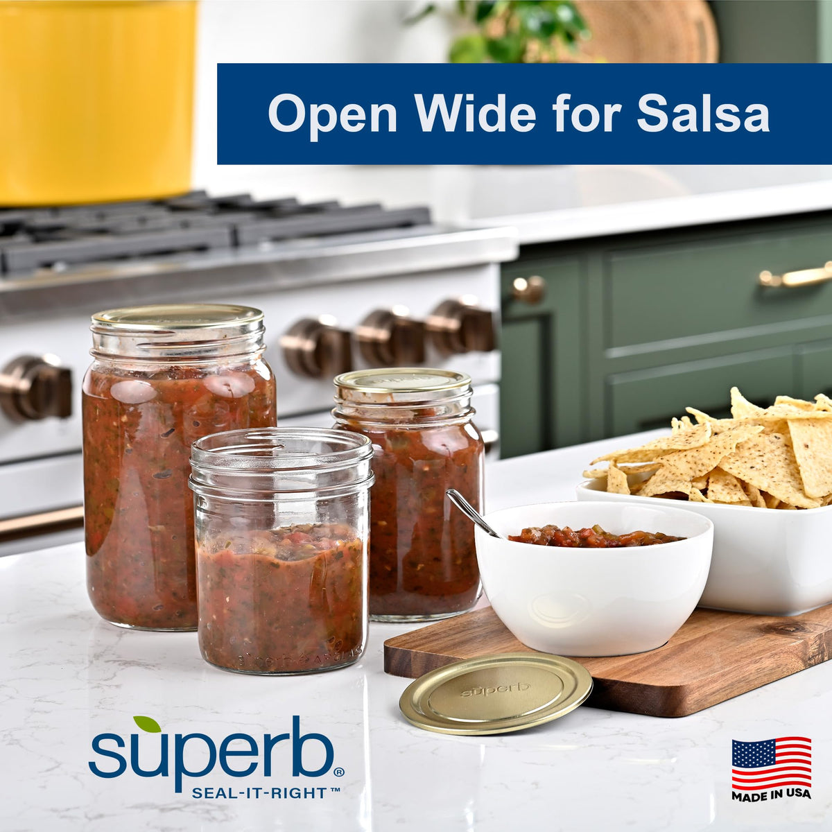 Superb Sealing Solutions 156-lid bulk pack displayed for cost-effective canning.