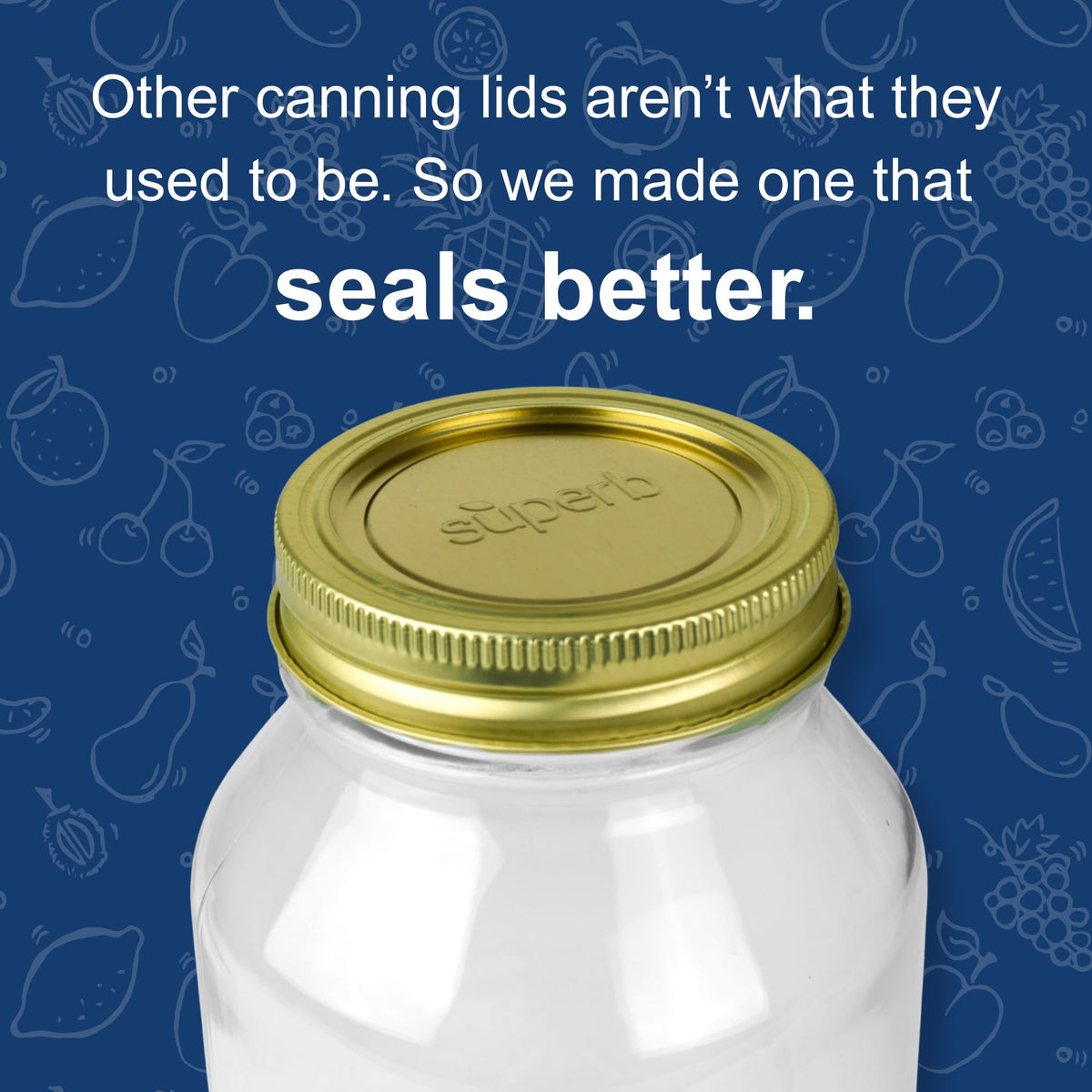 Lids fitting Ball Kerr Mason jars for regular-mouth canning