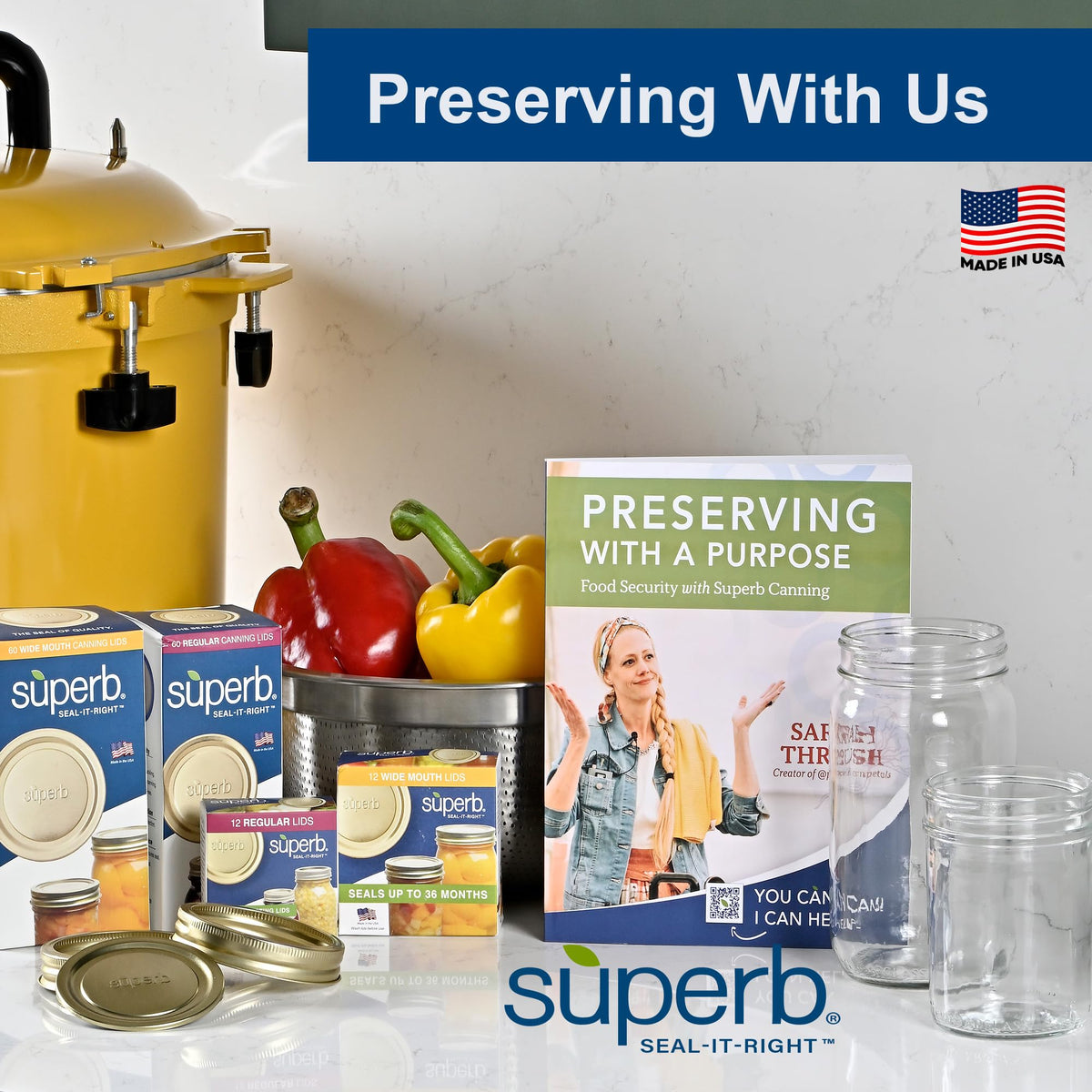 Superb Sealing Solutions food-grade lids safe for preserved foods