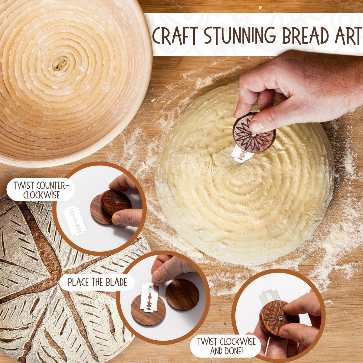 Superbaking nonstick banneton liner ensures clean dough release and easy cleanup