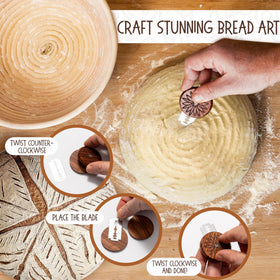 Superbaking nonstick banneton liner ensures clean dough release and easy cleanup
