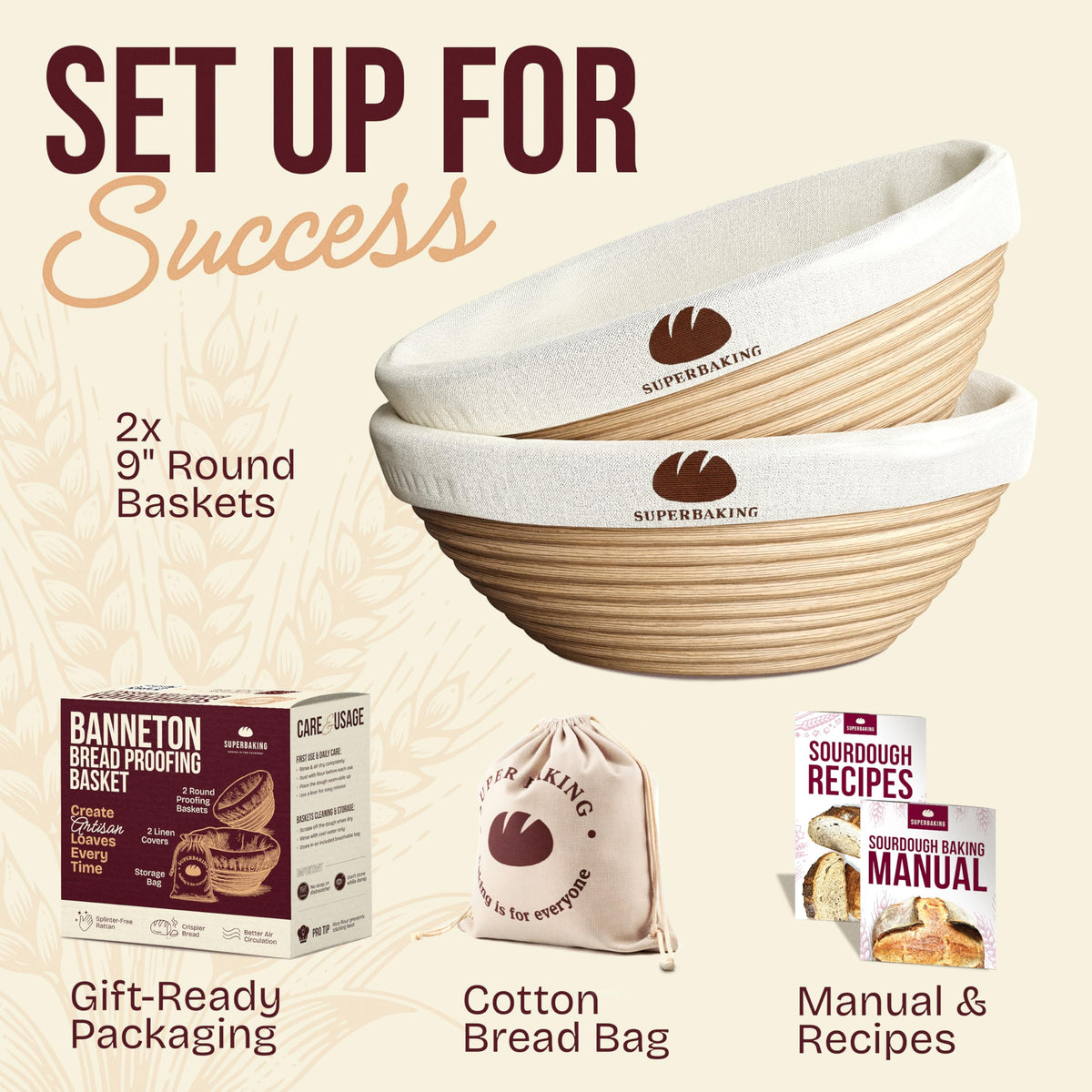 Superbaking beginner manual care guide for dough handling