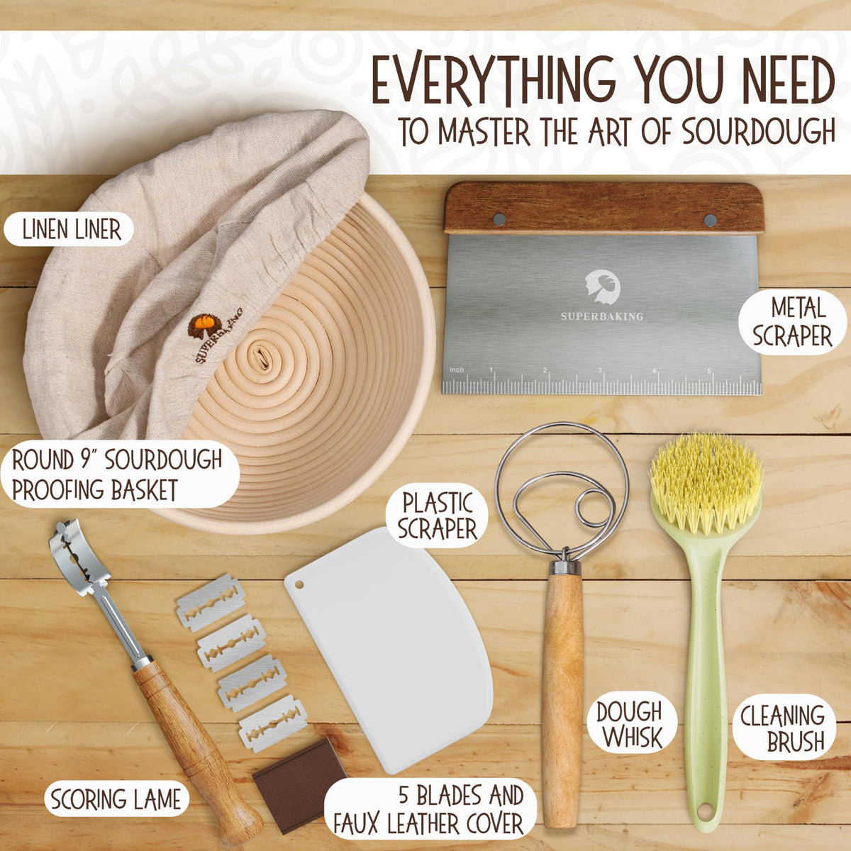 Superbaking liner for banneton helps release dough cleanly