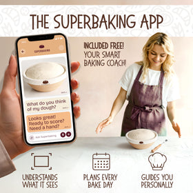 Superbaking sourdough starter kit helps beginners begin bread making with guided prep
