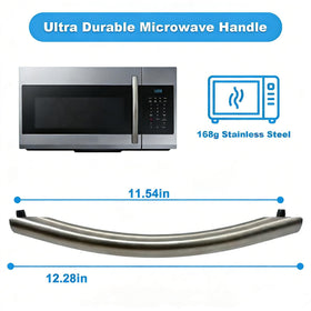 SuperDi microwave door handle installed on Samsung microwave for easy replacement
