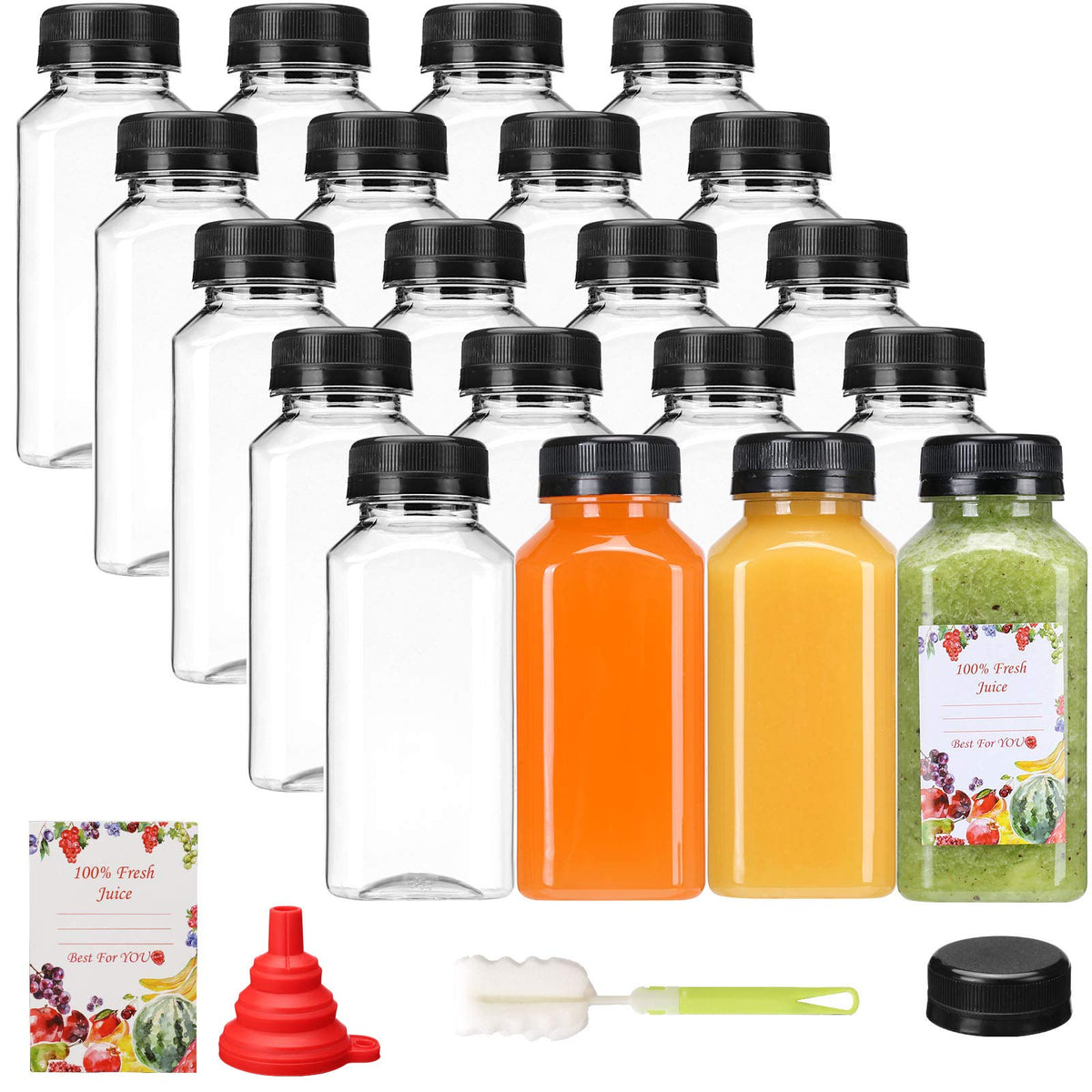 SuperLELE 8oz bottle with tamper-evident cap for on-the-go beverages.
