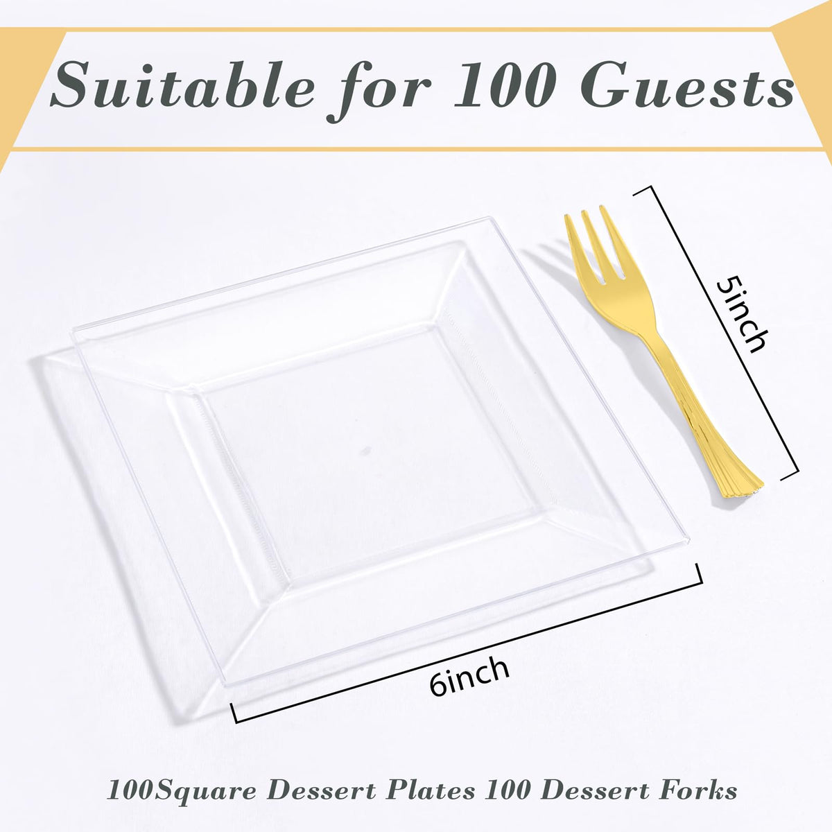 Supernal 6-inch plates maximize serving space for desserts and bites