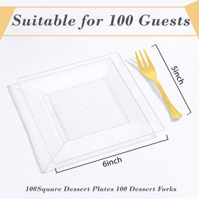 Supernal 6-inch plates maximize serving space for desserts and bites
