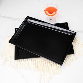 Supernal buffet-style tray ideal for hors d'oeuvres and elegant service.
