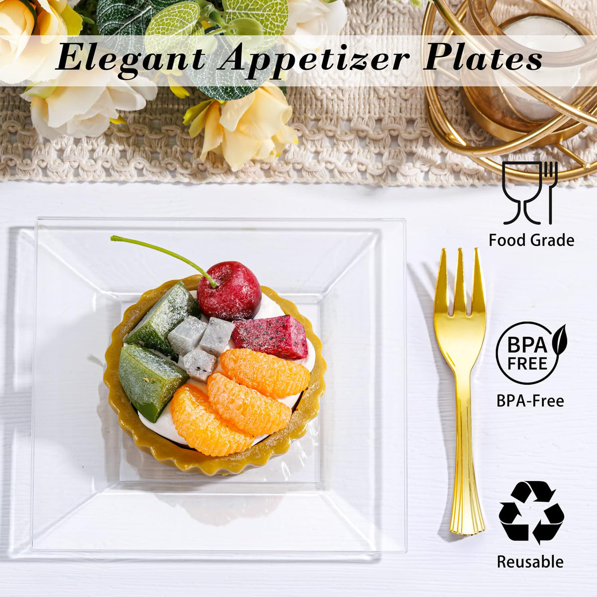 Supernal charcuterie displays elevated by crystal-clear plates