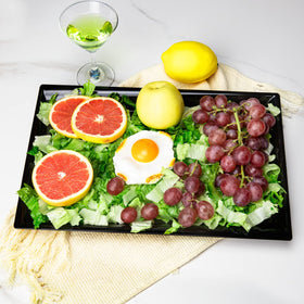 Supernal easy-cleanup tray for post-event tasks.
