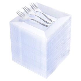 Supernal clear 6.5-inch plates shown for appetizers with a premium table look