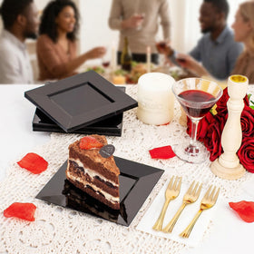 Supernal plates for salads and appetizers, stylish and practical