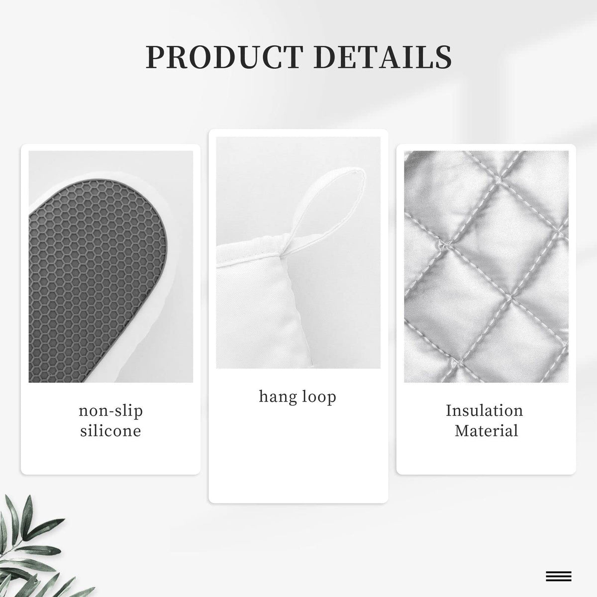 SUPLUCHOM 4-pack kitchen gloves ideal for cooking, baking, and serving.