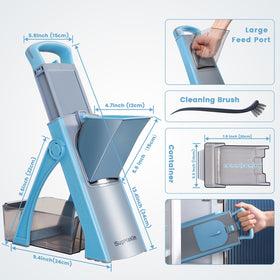 SupMaKin Anti-slip base with tripod stand provides stable slicing during prep.