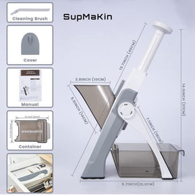 SupMaKin included cleaning brush simplifies blade maintenance.