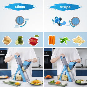 SupMaKin Stainless steel blades are durable and rust-resistant for quick kitchen prep.