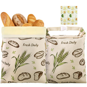 Supply Depot beeswax bread bags with buckle seal keep bread fresh and flavorful