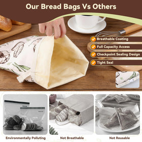 Supply Depot bread bags suitable for bread, fruits, and veggies