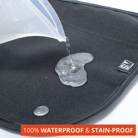SupplyMaid three-pocket waitstaff apron shows organized tools within easy reach.