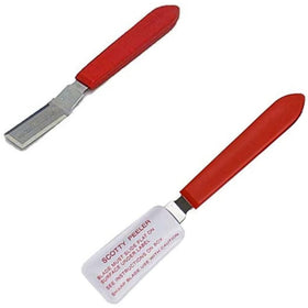 Supportiback Scotty Peeler SP-2 with metal blade for efficient label removal on glass and metal