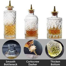 SuproBarware bitters bottle with narrow neck aids controlled pours