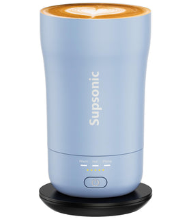 Supsonic 14oz heated mug front view keeps beverages at the perfect temperature