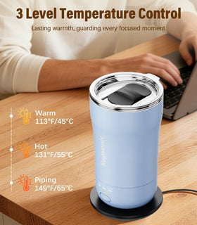 Supsonic mug base charging dock demonstrates wireless heat for on-the-go