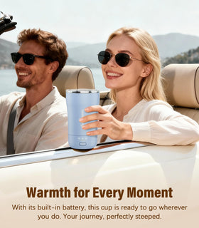 Supsonic interior stainless steel preserves flavor and warmth during sipping
