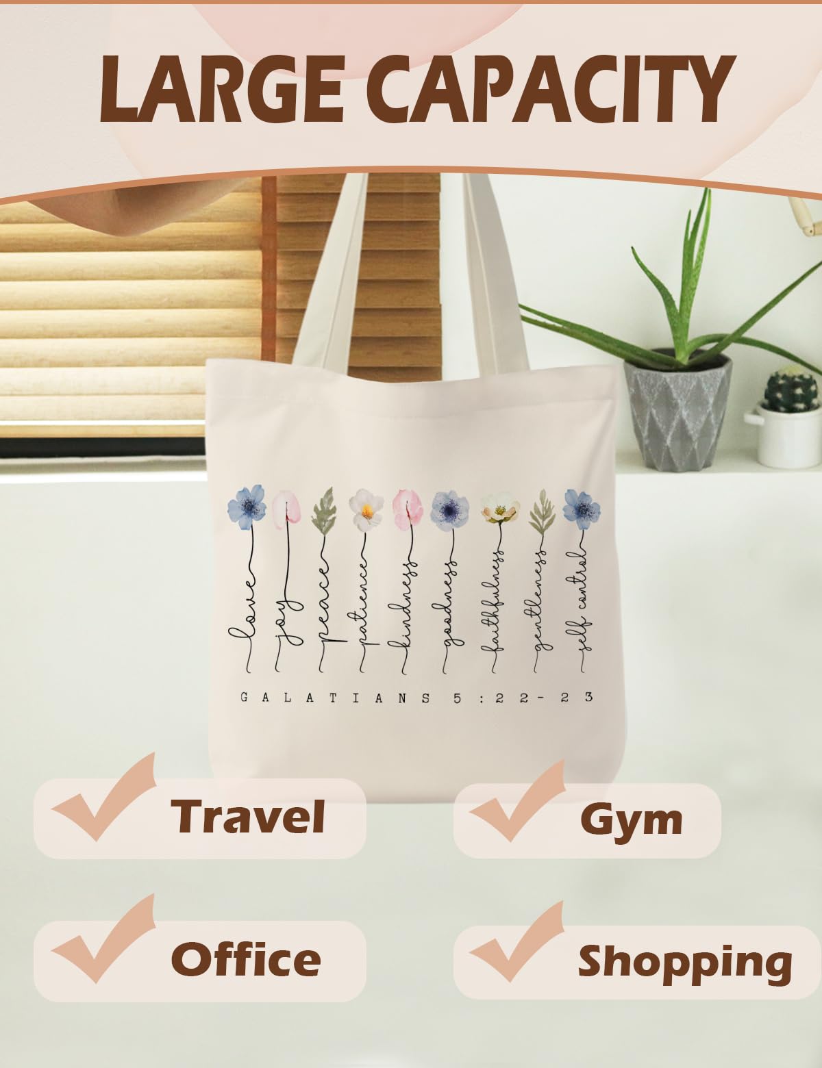 Supwhd machine-washable tote keeps colors fresh after washing.