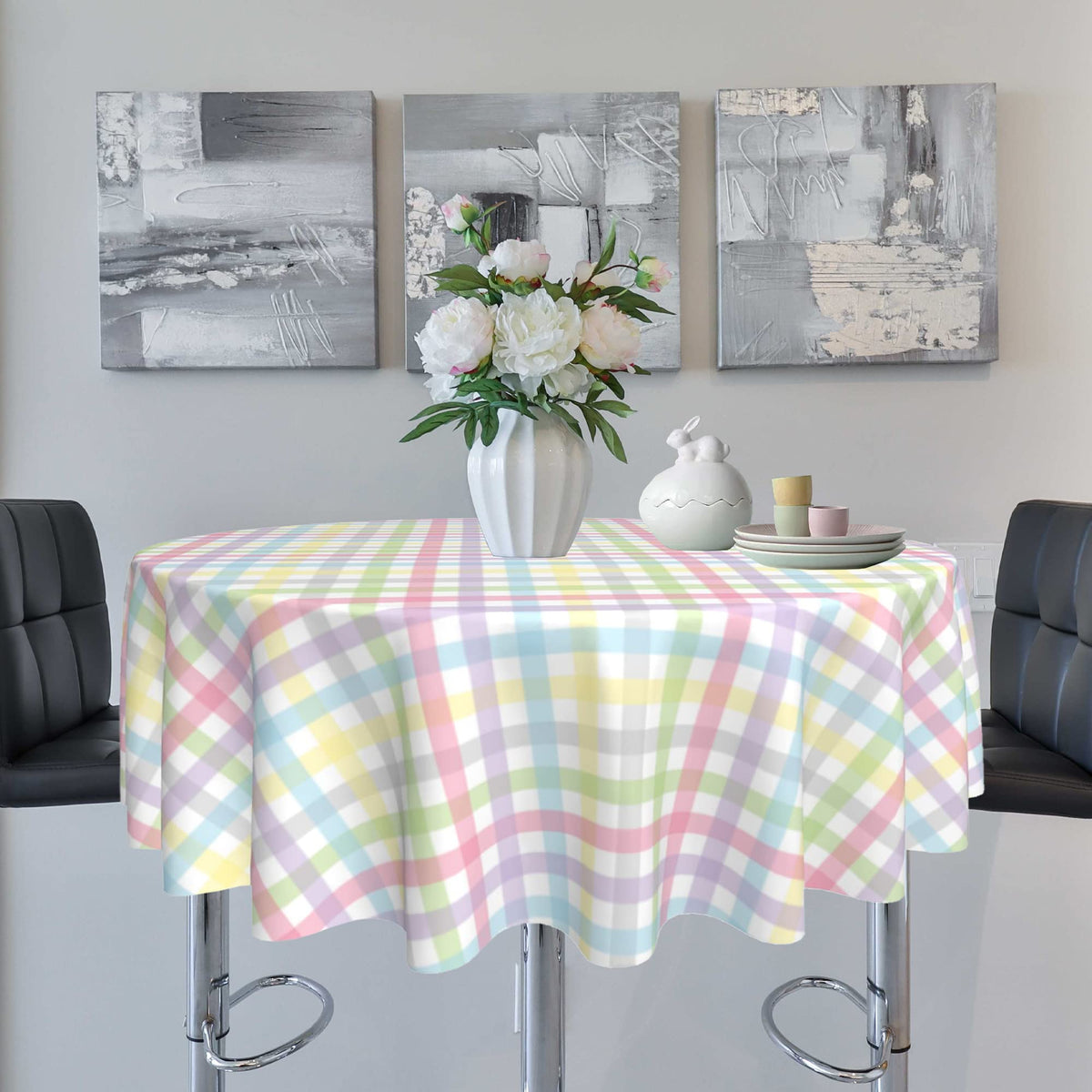 SuQKXCo colorful checkered tablecloth ideal for outdoor dining and celebrations