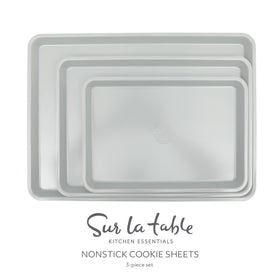 Sur La Table Bake Sale 15x10 nonstick sheet bakes larger batches with even browning.