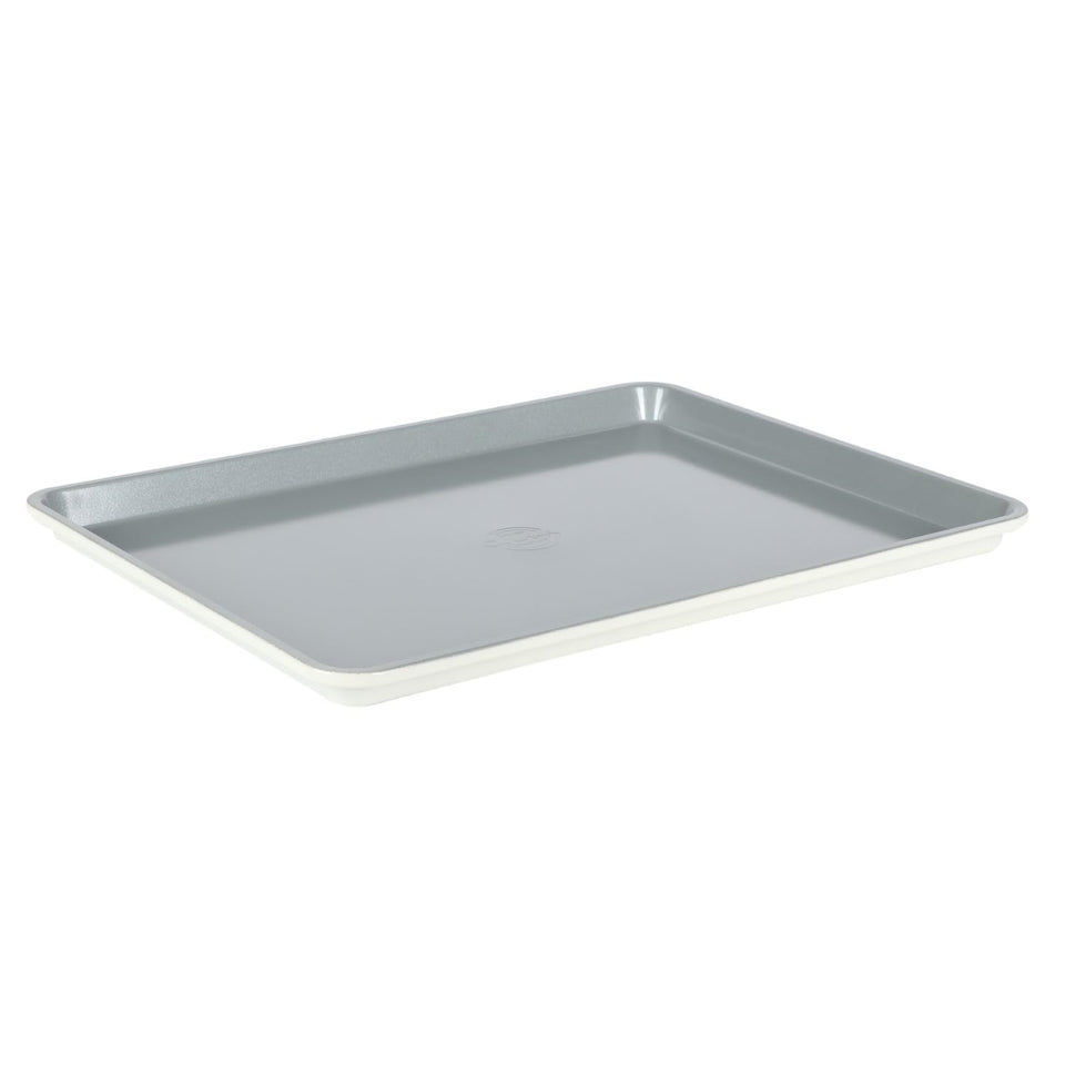 Sur La Table Bake Sale 18x13 cookie sheet for even browning and easy release.