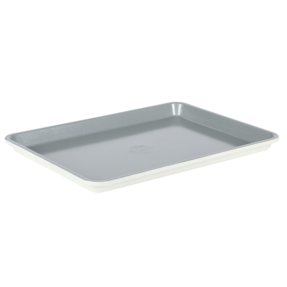 Sur La Table Bake Sale 15x10 carbon steel cookie sheet ready for even browning.