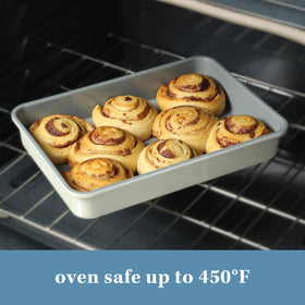 Sur La Table Bake Sale rolled edges prevent warping at high heat