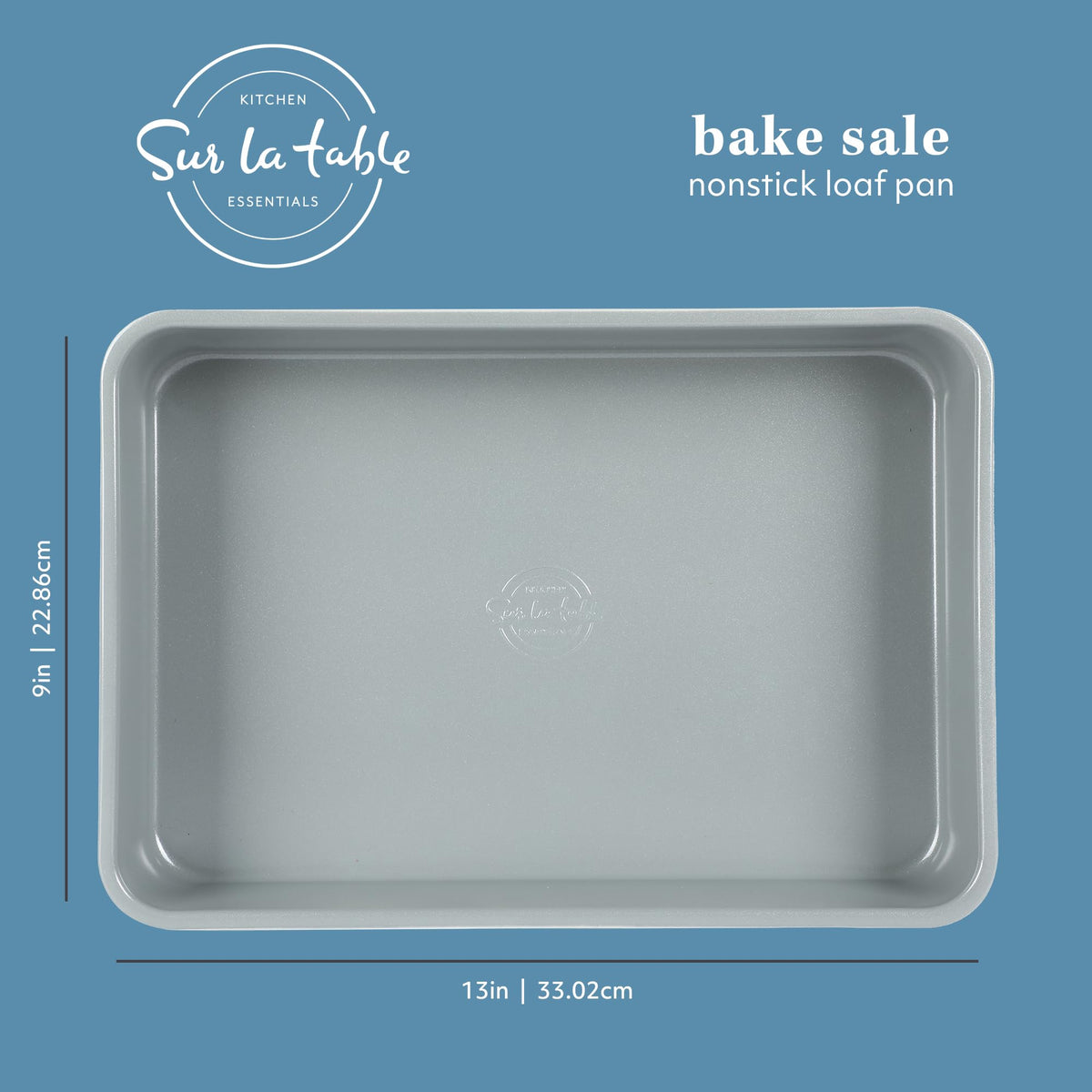 Sur La Table Bake Sale pan supports easy serving and quick cleanup