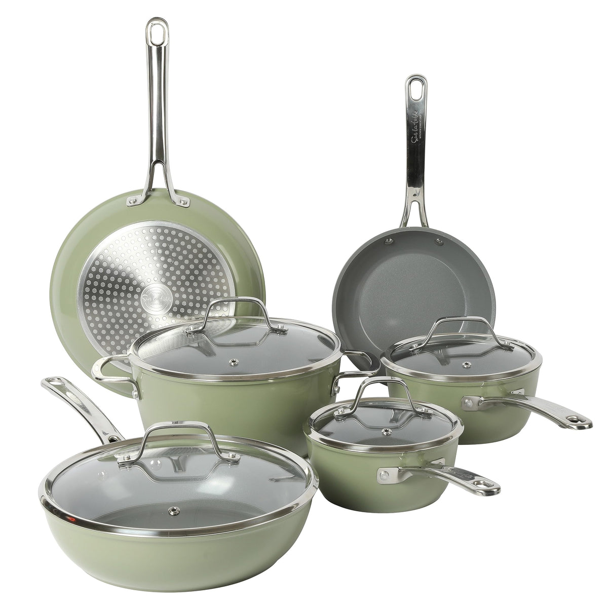Sur La Table Kitchen Essentials 10-piece set ready for everyday meals.