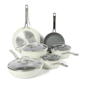 Sur La Table 8-inch frying pan: even heat for quick searing.