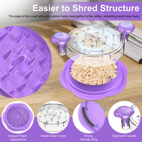 SURETIVIAN anti-slip base provides stable shredding during busy meal prep.
