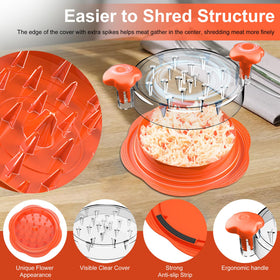 SURETIVIAN BPA-free, heat-resistant shredder suitable for kitchen prep.