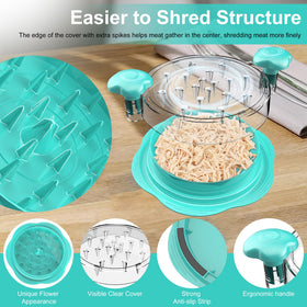 SURETIVIAN chicken shredder anti-slip base keeps stable shredding.