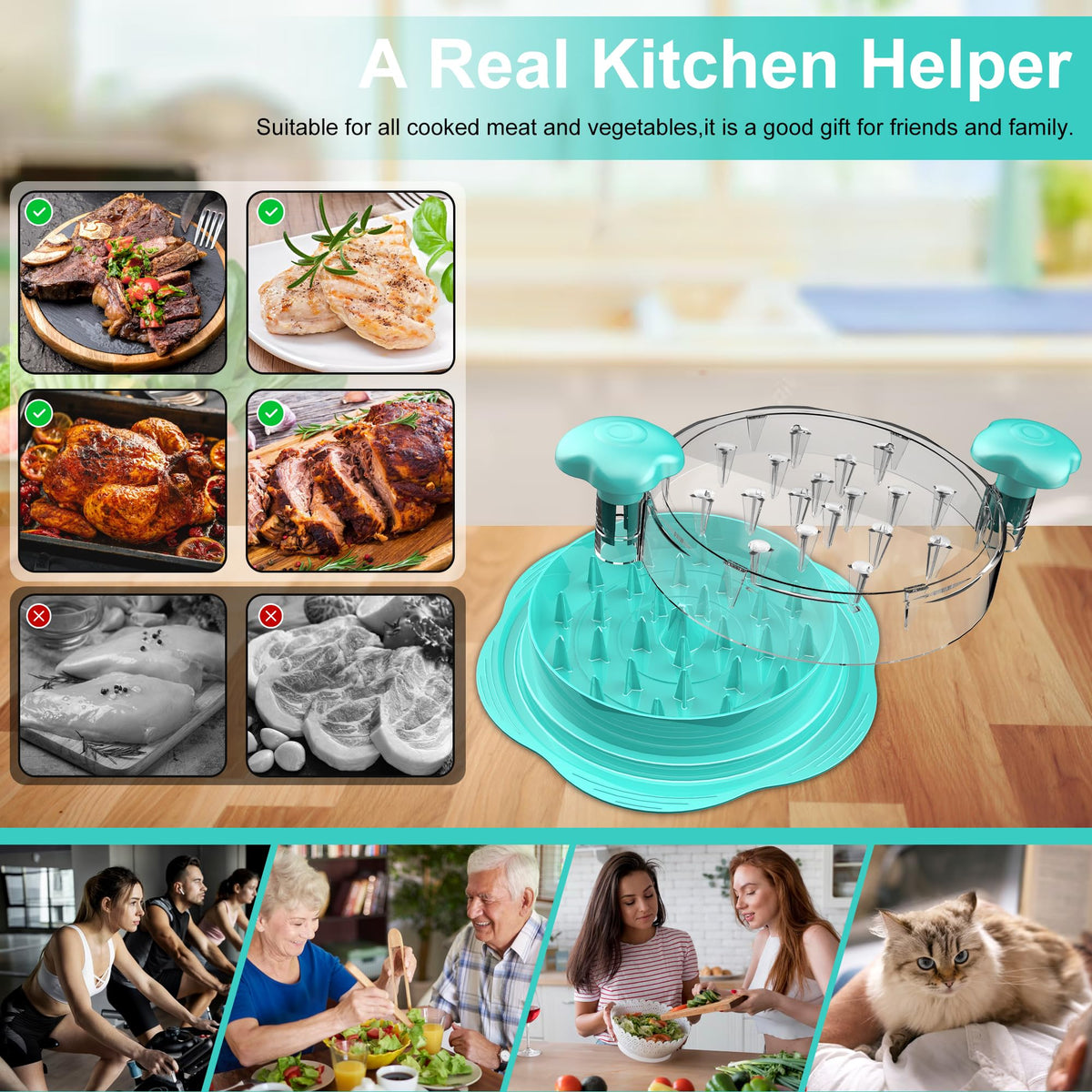 SURETIVIAN BPA-free material ensures safe kitchen use.