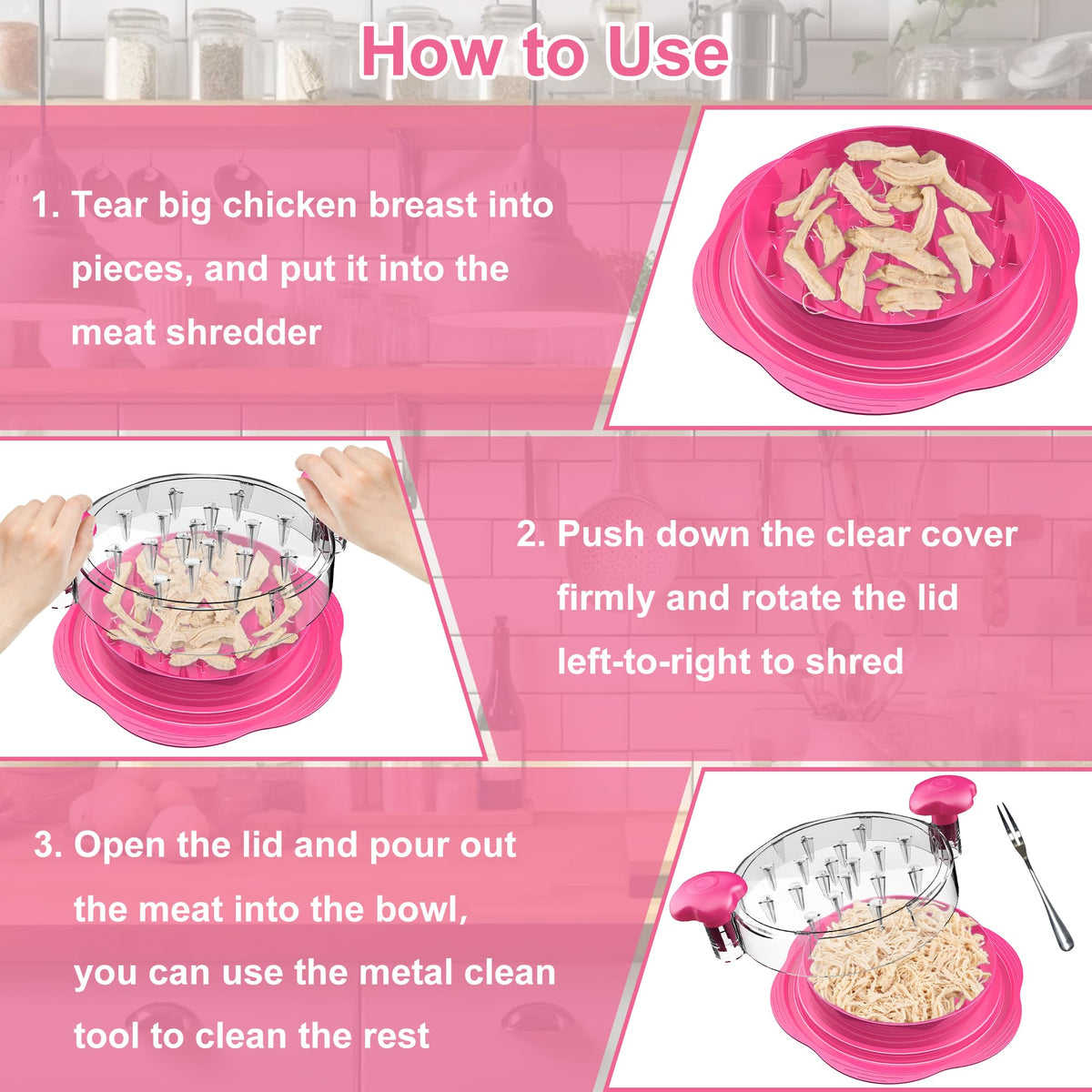 SURETIVIAN BPA-free construction withstands heat and dishwasher cleaning.