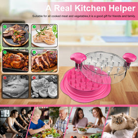 SURETIVIAN brush and fork included for thorough cleaning and serving prep.
