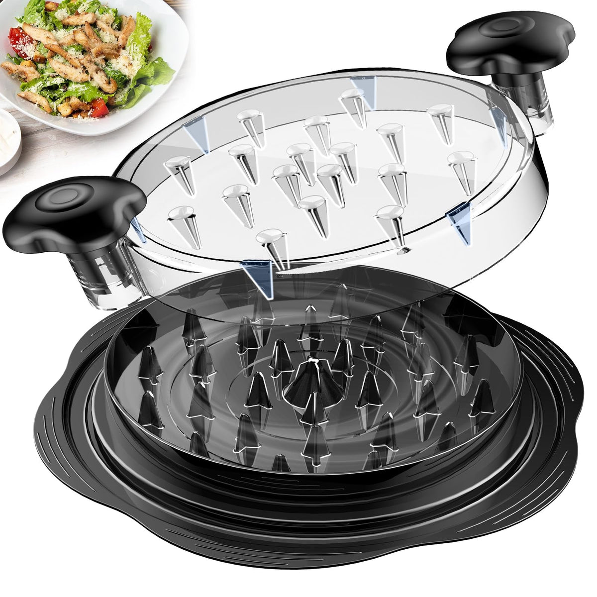 SURETIVIAN chicken shredder large breast shredder assembly for quick, even shredding.