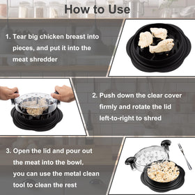 SURETIVIAN chicken shredder large two-tone design adds style to the kitchen.